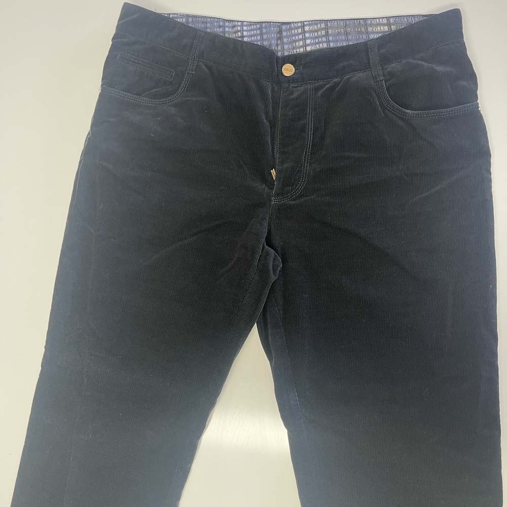 ZILLI regular fit black pants size: 52 - Picture 3 of 10
